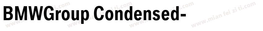 BMWGroup Condensed字体转换